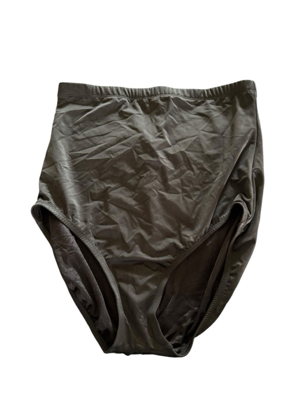 Dreamsuit By Miracle Brands High Waisted Swim Bottom Black Size 12 Slimming NWT
